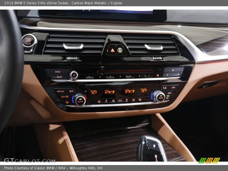 Carbon Black Metallic / Cognac 2019 BMW 5 Series 540i xDrive Sedan