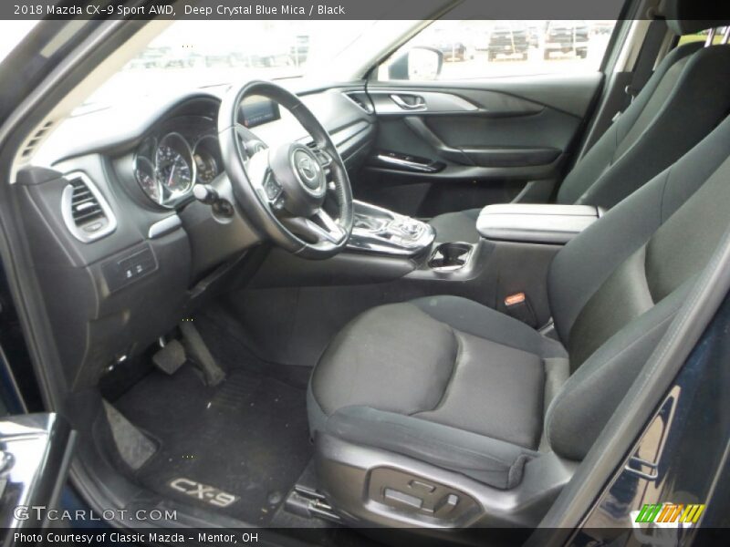 Deep Crystal Blue Mica / Black 2018 Mazda CX-9 Sport AWD