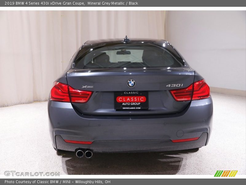 Mineral Grey Metallic / Black 2019 BMW 4 Series 430i xDrive Gran Coupe