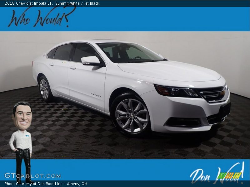 Summit White / Jet Black 2018 Chevrolet Impala LT