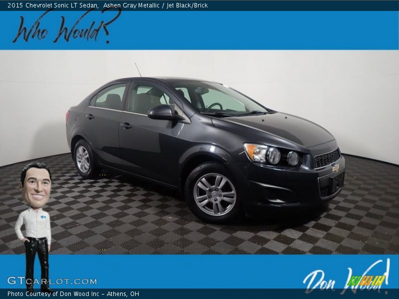 Ashen Gray Metallic / Jet Black/Brick 2015 Chevrolet Sonic LT Sedan