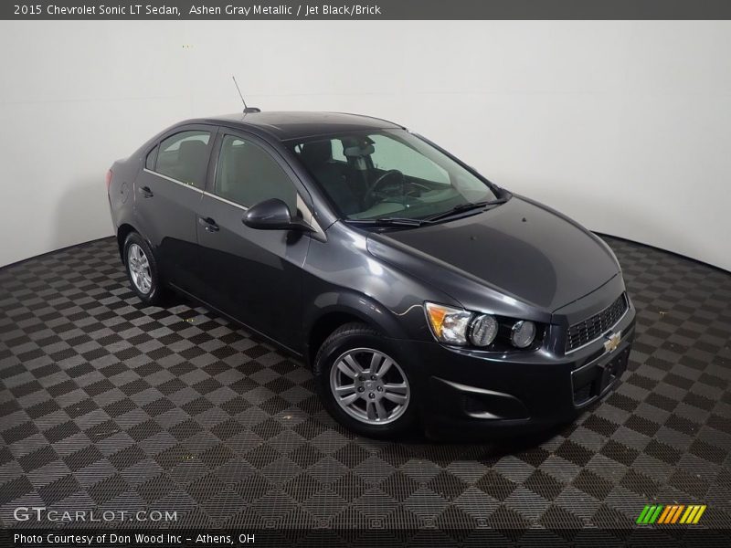 Ashen Gray Metallic / Jet Black/Brick 2015 Chevrolet Sonic LT Sedan