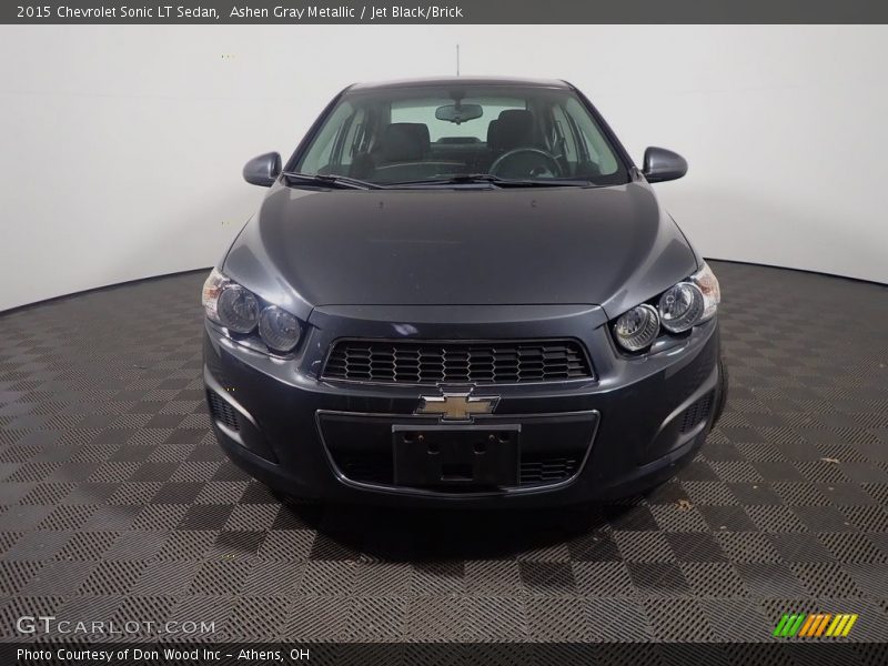 Ashen Gray Metallic / Jet Black/Brick 2015 Chevrolet Sonic LT Sedan