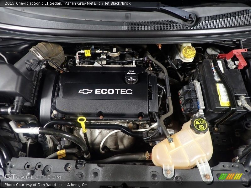 Ashen Gray Metallic / Jet Black/Brick 2015 Chevrolet Sonic LT Sedan
