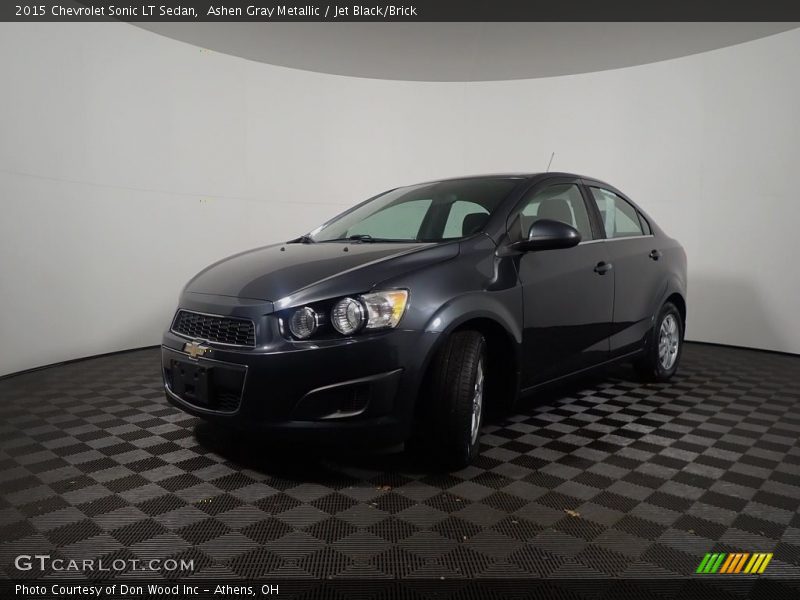 Ashen Gray Metallic / Jet Black/Brick 2015 Chevrolet Sonic LT Sedan