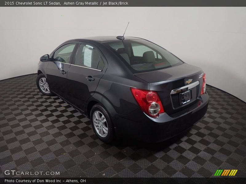 Ashen Gray Metallic / Jet Black/Brick 2015 Chevrolet Sonic LT Sedan