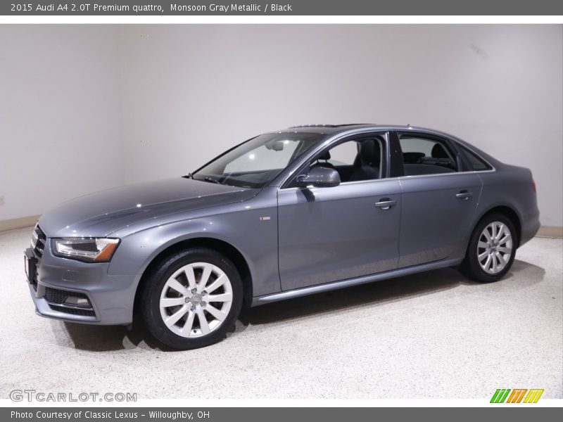 Monsoon Gray Metallic / Black 2015 Audi A4 2.0T Premium quattro