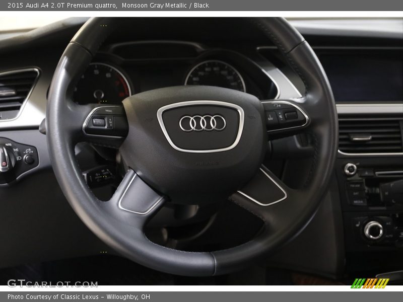 Monsoon Gray Metallic / Black 2015 Audi A4 2.0T Premium quattro