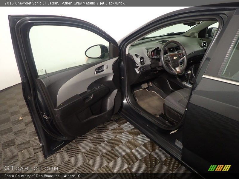 Ashen Gray Metallic / Jet Black/Brick 2015 Chevrolet Sonic LT Sedan