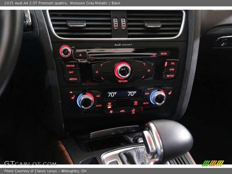 Monsoon Gray Metallic / Black 2015 Audi A4 2.0T Premium quattro