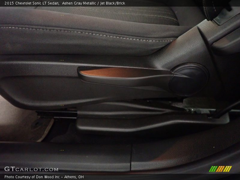 Ashen Gray Metallic / Jet Black/Brick 2015 Chevrolet Sonic LT Sedan
