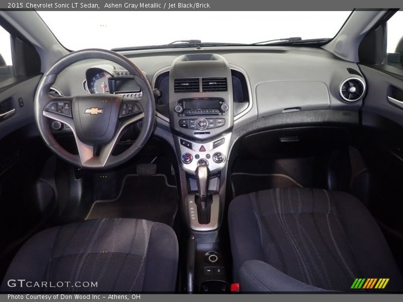 Ashen Gray Metallic / Jet Black/Brick 2015 Chevrolet Sonic LT Sedan