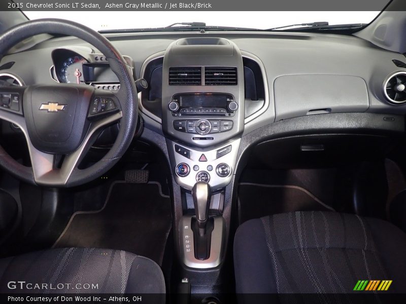 Ashen Gray Metallic / Jet Black/Brick 2015 Chevrolet Sonic LT Sedan