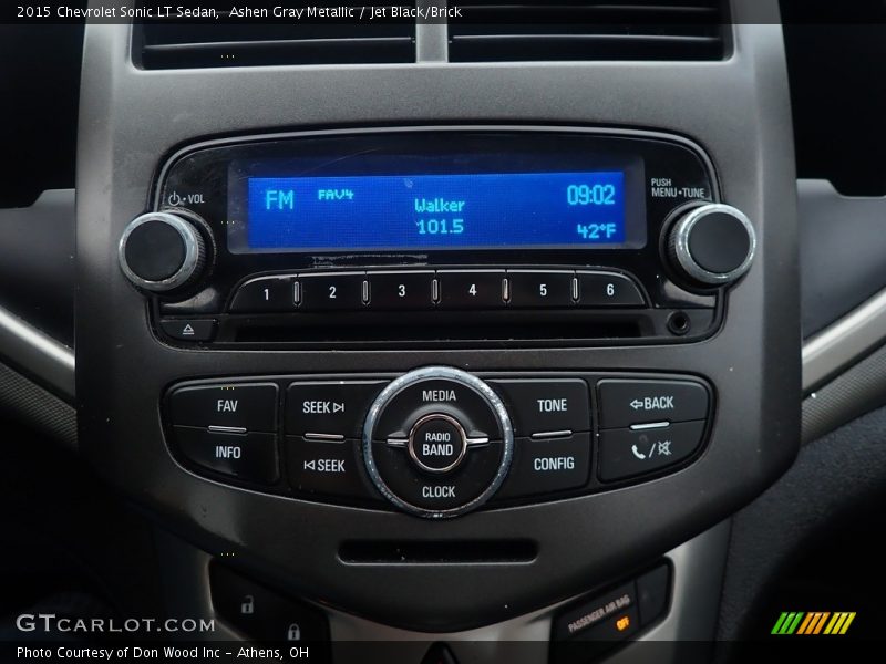 Ashen Gray Metallic / Jet Black/Brick 2015 Chevrolet Sonic LT Sedan