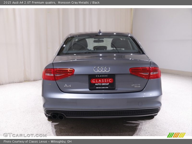 Monsoon Gray Metallic / Black 2015 Audi A4 2.0T Premium quattro