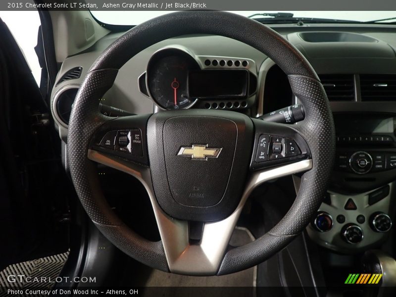 Ashen Gray Metallic / Jet Black/Brick 2015 Chevrolet Sonic LT Sedan