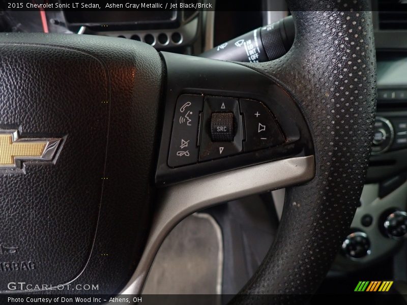 Ashen Gray Metallic / Jet Black/Brick 2015 Chevrolet Sonic LT Sedan