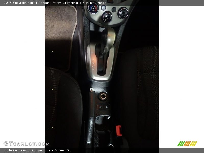 Ashen Gray Metallic / Jet Black/Brick 2015 Chevrolet Sonic LT Sedan