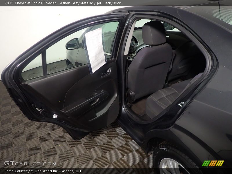 Ashen Gray Metallic / Jet Black/Brick 2015 Chevrolet Sonic LT Sedan