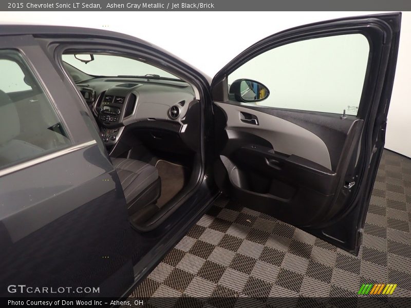 Ashen Gray Metallic / Jet Black/Brick 2015 Chevrolet Sonic LT Sedan