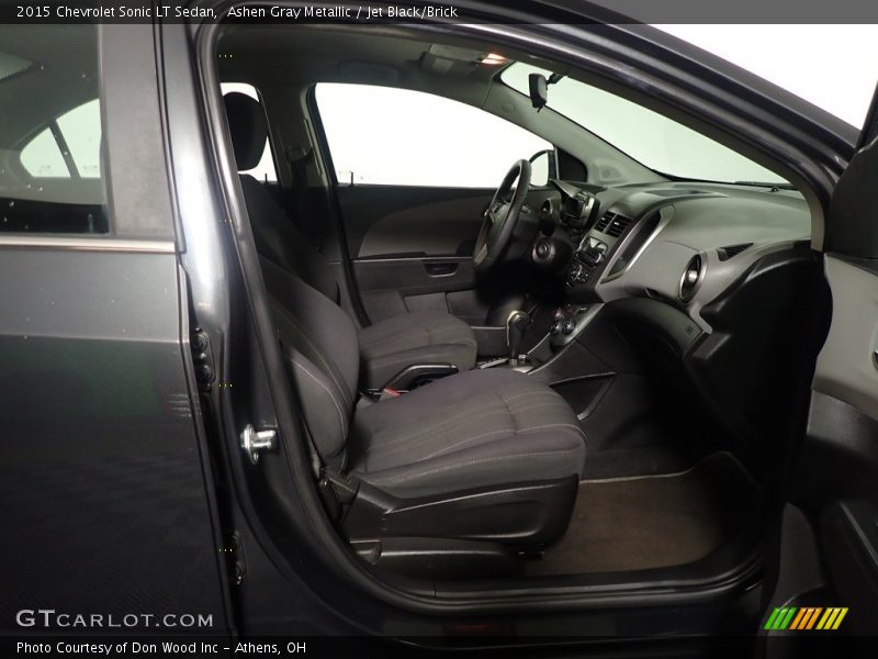 Ashen Gray Metallic / Jet Black/Brick 2015 Chevrolet Sonic LT Sedan