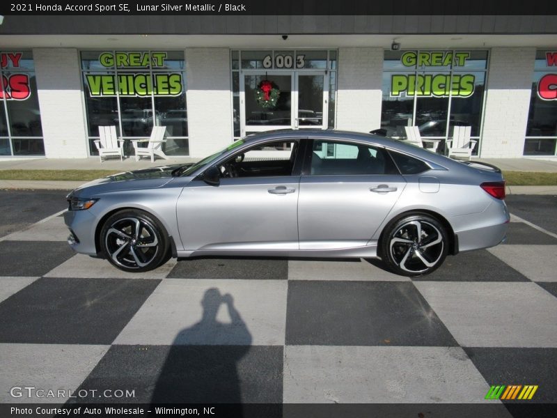 Lunar Silver Metallic / Black 2021 Honda Accord Sport SE