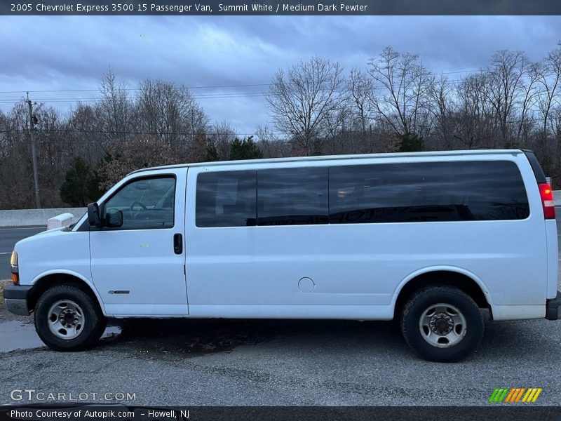 Summit White / Medium Dark Pewter 2005 Chevrolet Express 3500 15 Passenger Van