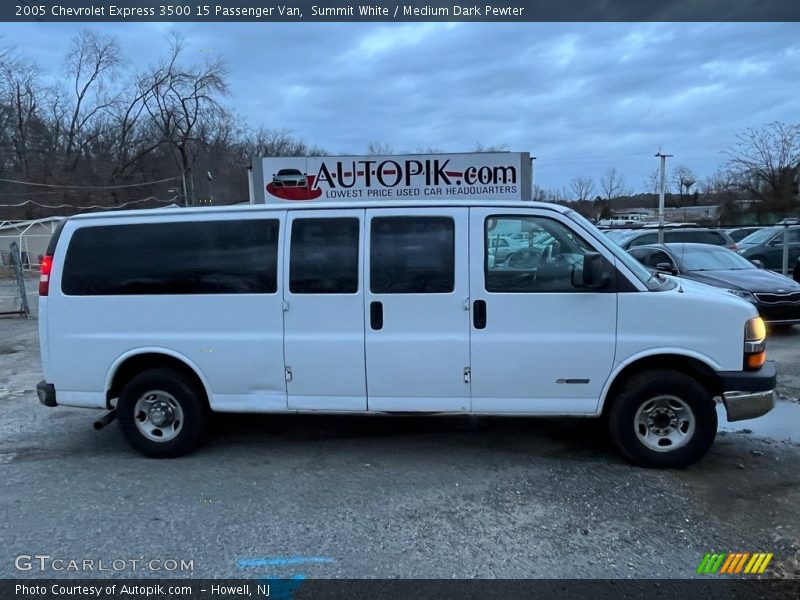 Summit White / Medium Dark Pewter 2005 Chevrolet Express 3500 15 Passenger Van