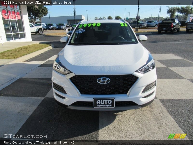 Winter White / Beige 2021 Hyundai Tucson SEL
