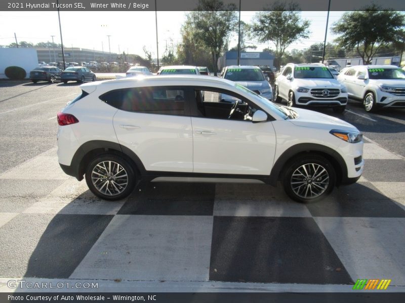 Winter White / Beige 2021 Hyundai Tucson SEL