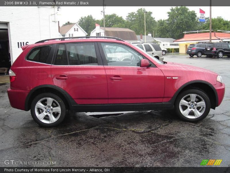 Flamenco Red Metallic / Black 2006 BMW X3 3.0i