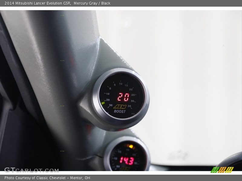 Mercury Gray / Black 2014 Mitsubishi Lancer Evolution GSR