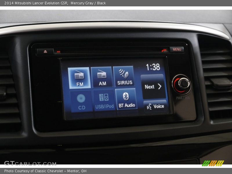 Mercury Gray / Black 2014 Mitsubishi Lancer Evolution GSR
