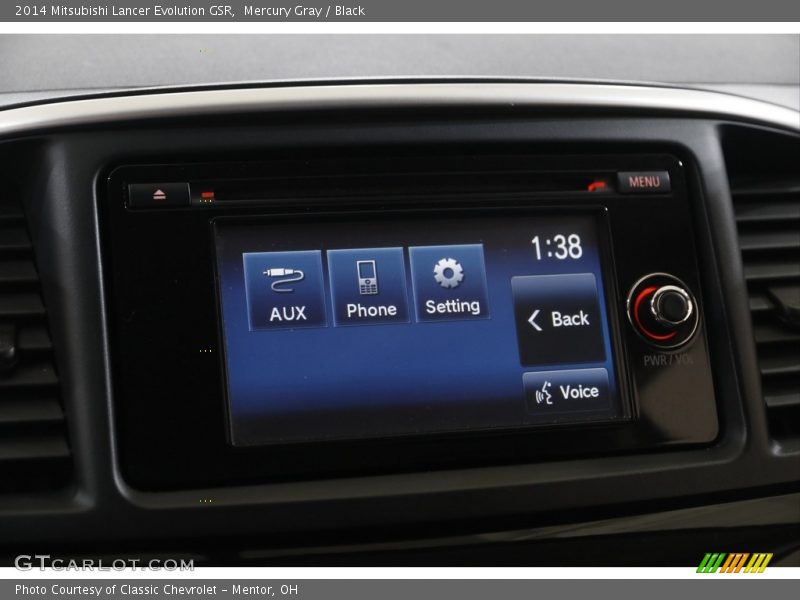 Mercury Gray / Black 2014 Mitsubishi Lancer Evolution GSR