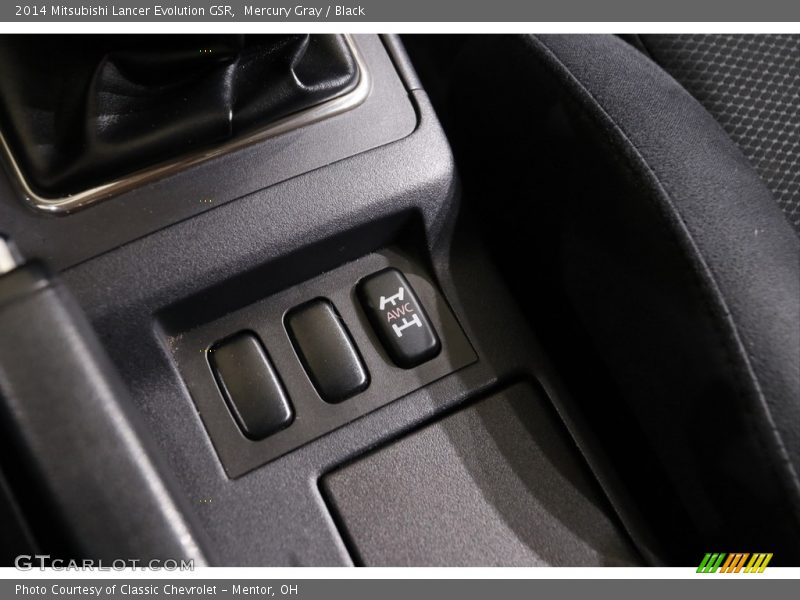 Mercury Gray / Black 2014 Mitsubishi Lancer Evolution GSR