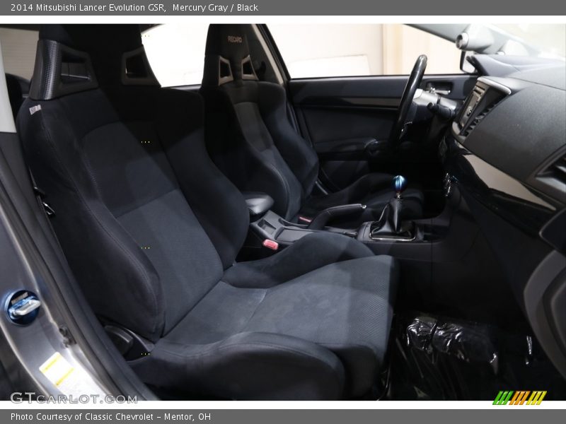 Mercury Gray / Black 2014 Mitsubishi Lancer Evolution GSR