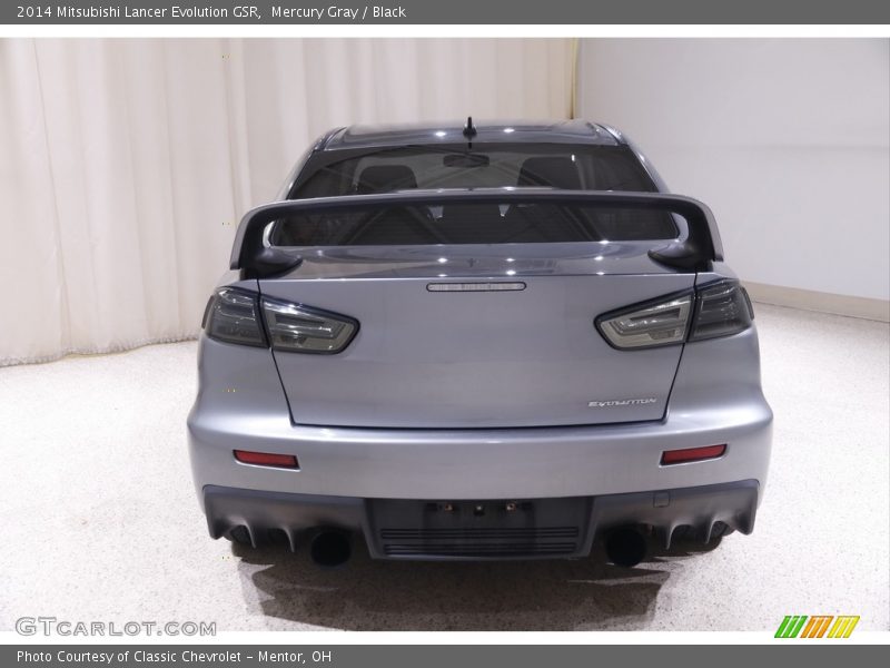 Mercury Gray / Black 2014 Mitsubishi Lancer Evolution GSR