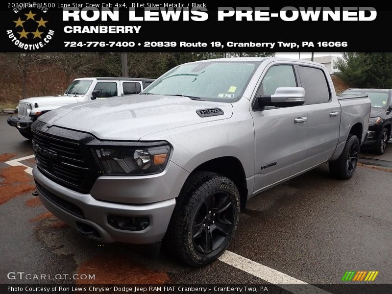 Billet Silver Metallic / Black 2020 Ram 1500 Lone Star Crew Cab 4x4