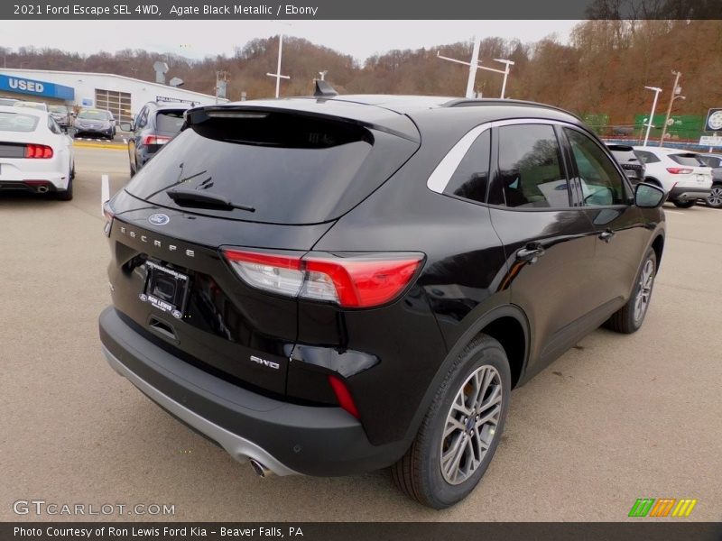 Agate Black Metallic / Ebony 2021 Ford Escape SEL 4WD