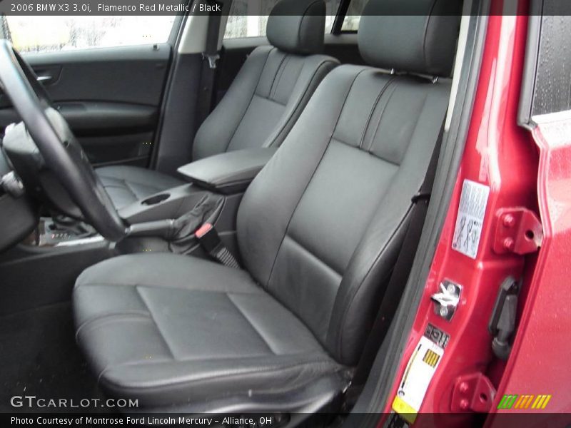 Flamenco Red Metallic / Black 2006 BMW X3 3.0i