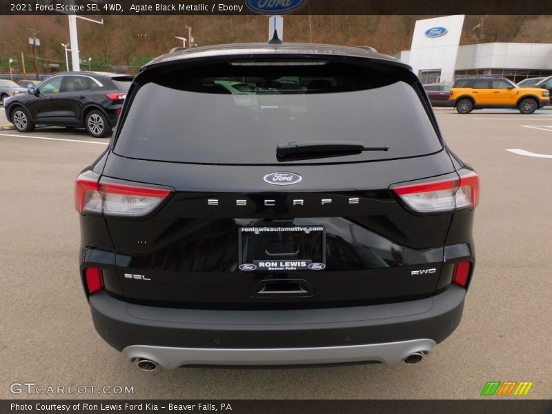 Agate Black Metallic / Ebony 2021 Ford Escape SEL 4WD