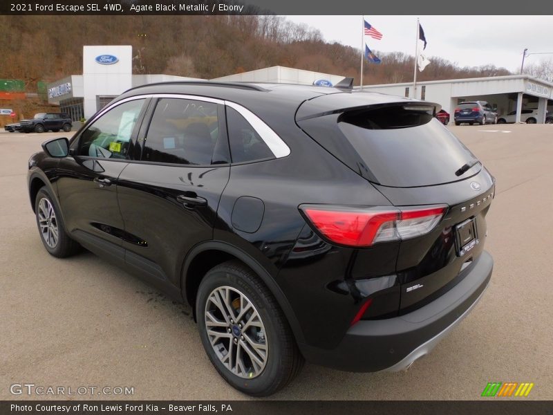 Agate Black Metallic / Ebony 2021 Ford Escape SEL 4WD