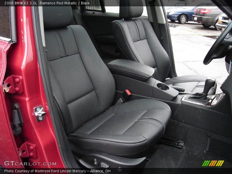 Flamenco Red Metallic / Black 2006 BMW X3 3.0i