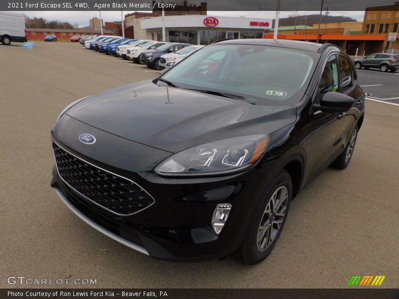 Agate Black Metallic / Ebony 2021 Ford Escape SEL 4WD