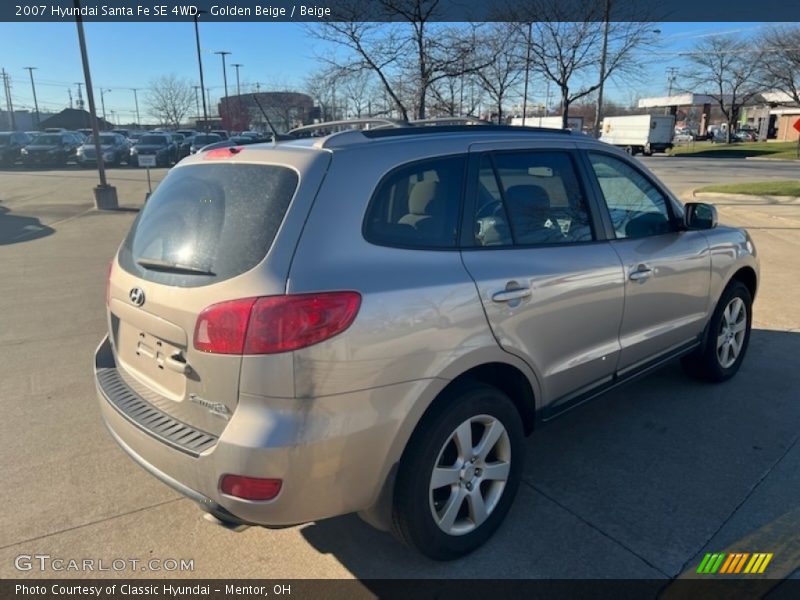 Golden Beige / Beige 2007 Hyundai Santa Fe SE 4WD