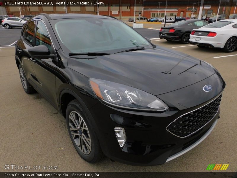 Agate Black Metallic / Ebony 2021 Ford Escape SEL 4WD
