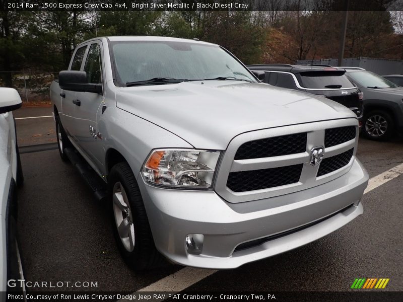 Bright Silver Metallic / Black/Diesel Gray 2014 Ram 1500 Express Crew Cab 4x4