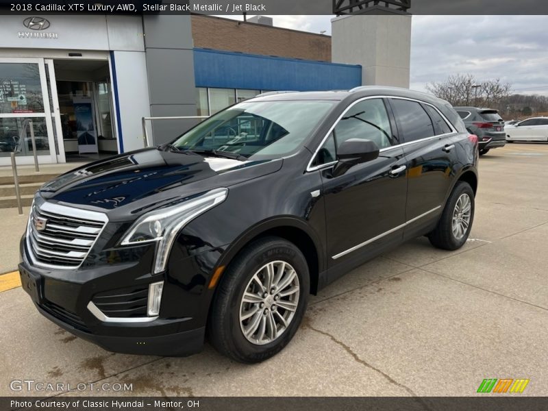 Stellar Black Metallic / Jet Black 2018 Cadillac XT5 Luxury AWD