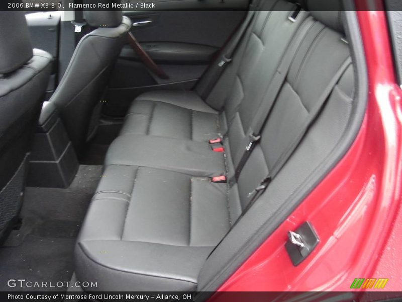 Flamenco Red Metallic / Black 2006 BMW X3 3.0i