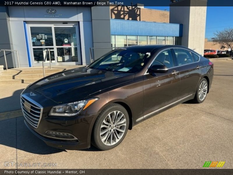 Front 3/4 View of 2017 Genesis G80 AWD